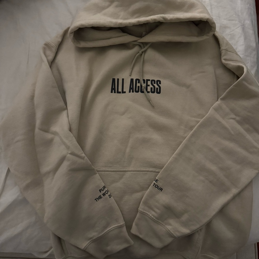 All Access Justin Bieber Cream Hoodie